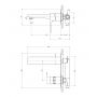 Omnires Parma PM7415GR bateria umywalkowa zdj.2