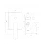 Bateria wannowo-prysznicowa podtynkowa chrom SC2335XCR Omnires Sacramento zdj.2