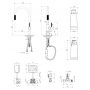 Bateria kuchenna do filtra wody stojąca SW9059FD1BSB Omnires Switch zdj.2