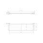 Półka łazienkowa 55 cm złota MP60930GLB Omnires Modern Project zdj.2