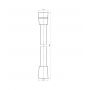 Wąż prysznicowy 150 cm czarny 028BL Omnires zdj.2