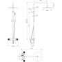 Zestaw prysznicowy ścienny termostatyczny złoty CT8044GLB Omnires Contour zdj.2