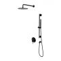 Zestaw prysznicowy podtynkowy z deszczownicą czarny SYSY47BL Omnires Y zdj.1
