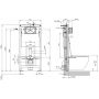 Stelaż podtynkowy do miski wc wiszącej SFWC1 Omnires Strongframe zdj.2
