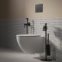 Stelaż podtynkowy z przyciskiem spłukującym do miski wc wiszącej STFWC1R45RBL Omnires Flush Set zdj.4