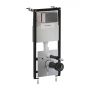 Stelaż podtynkowy z przyciskiem spłukującym do miski wc wiszącej STFWCECO1R45RAT Omnires Eco Flush Set zdj.1
