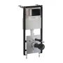 Stelaż podtynkowy z przyciskiem spłukującym do miski wc wiszącej STFWCECO1R45RBL Omnires Eco Flush Set zdj.1
