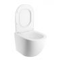 Miska WC z deską wolnoopadającą wisząca bez kołnierza biały mat OTTAWASPXMWBM Omnires Ottawa zdj.4
