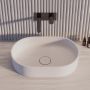 Umywalka 55x36 cm owalna nablatowa biała OVOUNBM Omnires Ovo M+ zdj.7