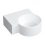 Umywalka 33x34 cm narożna ścienna-nablatowa biała OVO335UWLBM Omnires Ovo M+ zdj.1