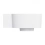Umywalka 33x34 cm narożna ścienna-nablatowa biała OVO335UWLBM Omnires Ovo M+ zdj.4