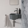 Umywalka 33x34 cm narożna ścienna-nablatowa szary/kamień OVO335UWPAG Omnires Ovo M+ zdj.7