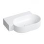 Umywalka 55x38 cm owalna nablatowa biała OVO555UWLBM Omnires Ovo M+ zdj.1