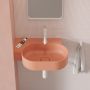 Umywalka 55x38 cm owalna nablatowa różowa OVO555UWLCO Omnires Ovo M+ zdj.5