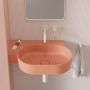 Umywalka 64x44 cm narożna ścienna-nablatowa różowa OVO645UWLCO Omnires Ovo M+ zdj.6