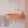 Umywalka 64x44 cm narożna ścienna-nablatowa różowa OVO645UWPCO Omnires Ovo M+ zdj.5