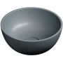 Umywalka 35x35 cm okrągła nablatowa czarna SHELL350UNAG Omnires Shell M+ zdj.1