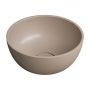 Umywalka 35x35 cm okrągła nablatowa brąz/beż SHELL350UNDB Omnires Shell M+ zdj.1
