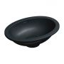 Umywalka 38x25 cm owalna podblatowa czarna SHELL380UPBLV Omnires Shell M+ zdj.1