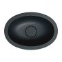 Umywalka 38x25 cm owalna podblatowa czarna SHELL380UPBLV Omnires Shell M+ zdj.4