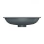 Umywalka 48x31 cm owalna podblatowa szary/kamień SHELL480UPAG Omnires Shell M+ zdj.3