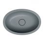 Umywalka 48x31 cm owalna podblatowa szary/kamień SHELL480UPAG Omnires Shell M+ zdj.4