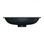 Umywalka 48x31 cm owalna podblatowa czarna SHELL480UPBLV Omnires Shell M+ zdj.3