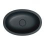 Umywalka 48x31 cm owalna podblatowa czarna SHELL480UPBLV Omnires Shell M+ zdj.4