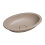 Umywalka 48x31 cm owalna podblatowa brąz/beż SHELL480UPDB Omnires Shell M+ zdj.1