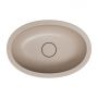 Umywalka 48x31 cm owalna podblatowa brąz/beż SHELL480UPDB Omnires Shell M+ zdj.4