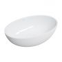 Umywalka 50x32 cm owalna nablatowa biała SHELL500UNBP Omnires Shell M+ zdj.1