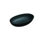 Umywalka 60x35 cm owalna nablatowa czarna SHELLUNBLV Omnires Shell M+ zdj.1