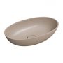 Umywalka 60x35 cm owalna nablatowa brąz/beż SHELLUNDB Omnires Shell M+ zdj.3