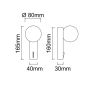 Lampa podsufitowa 1x8 W biała OR85549 Open Design Bolleta zdj.2