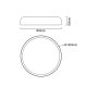 Lampa podsufitowa 1x25 W biała OR85945 Open Design Cedrone zdj.2