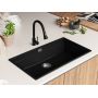 Zlewozmywak granitowy 86x47 cm czarny MPNKCX0#N Primagran Praga zdj.5