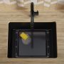 Primagran Wenecja XL 60 Easy zlewozmywak granitowy 56x44 cm czarny O_OW6KC-001 zdj.8