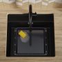 Primagran Bergen Max 60 Low Cut zlewozmywak granitowy 56x53 cm czarny O_OB6KC-001 zdj.10