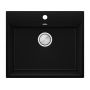 Primagran Ryga XL 60 zlewozmywak granitowy 58x50 cm czarny O_OYRKC-001 zdj.1