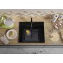 Primagran Ryga XL 60 zlewozmywak granitowy 58x50 cm czarny O_OYRKC-001 zdj.3