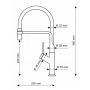 Zlewozmywak granitowy z baterią 62x50 cm czarny 070167602BF Pyramis Mido zdj.2