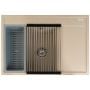 Zlewozmywak granitowy 68x50 cm beżowy 070223411 Pyramis Camea zdj.3
