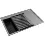 Zlewozmywak granitowy 68x50 cm szary/grafitowy/onyx 070223511 Pyramis Camea zdj.1