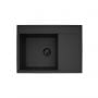 Zlewozmywak granitowy z baterią 68x50 cm czarny 070223912BEI Pyramis Camea zdj.6