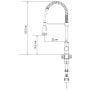Bateria kuchenna stojąca stal 52138BS Quadron Alice zdj.2