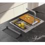 Zlewozmywak z akcesoriami 58x48.5 cm stal MF5850BS Quadron Burt zdj.13