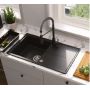 Zlewozmywak GraniteQ 60x45 cm czarny HTO6045CZK Quadron Tony zdj.6