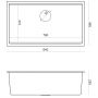 Zlewozmywak GraniteQ 84x48.5 cm BM3319101UBLBS Quadron Clark zdj.2