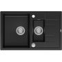 Zlewozmywak GraniteQ 78x50 cm czarny HB8224U7BSP2O Quadron Morgan zdj.3