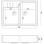 Zlewozmywak GraniteQ 90x62 cm HCQB9062U8PVDC1 Quadron Bill zdj.2